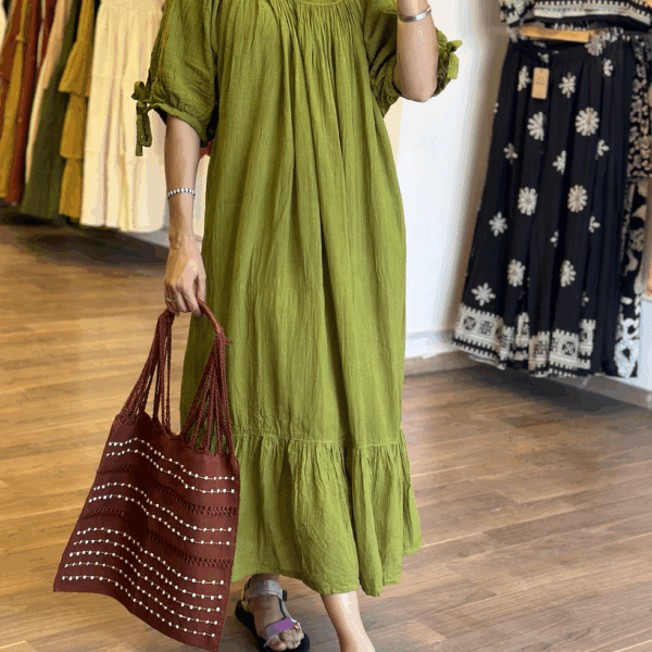 Vestido Afrodita Verde Olivo